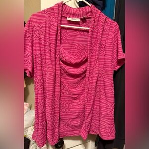 Pink Textured Top